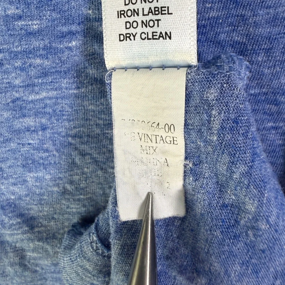 Banana Republic The Vintage T Polo Shirt Mens Large Blue Heather Short Sleeve